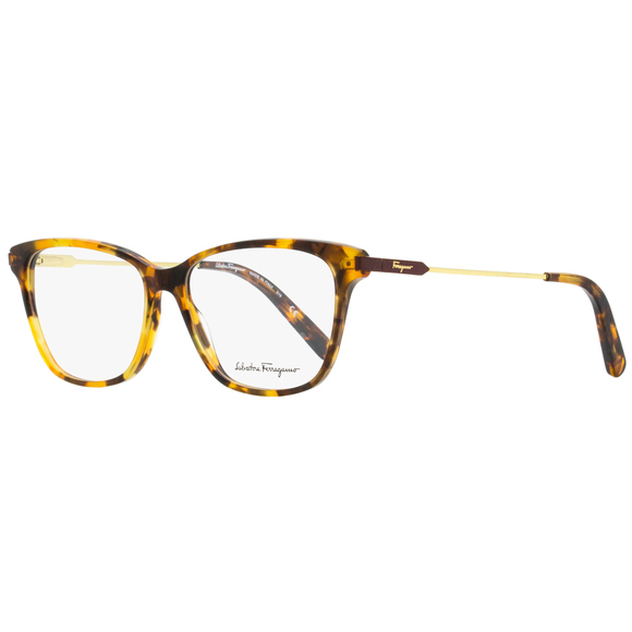 Salvatore Ferragamo Rectangular Eyeglasses SF2851 638 Rust Havana/Gold 54mm 2851 - Picture 1 of 2